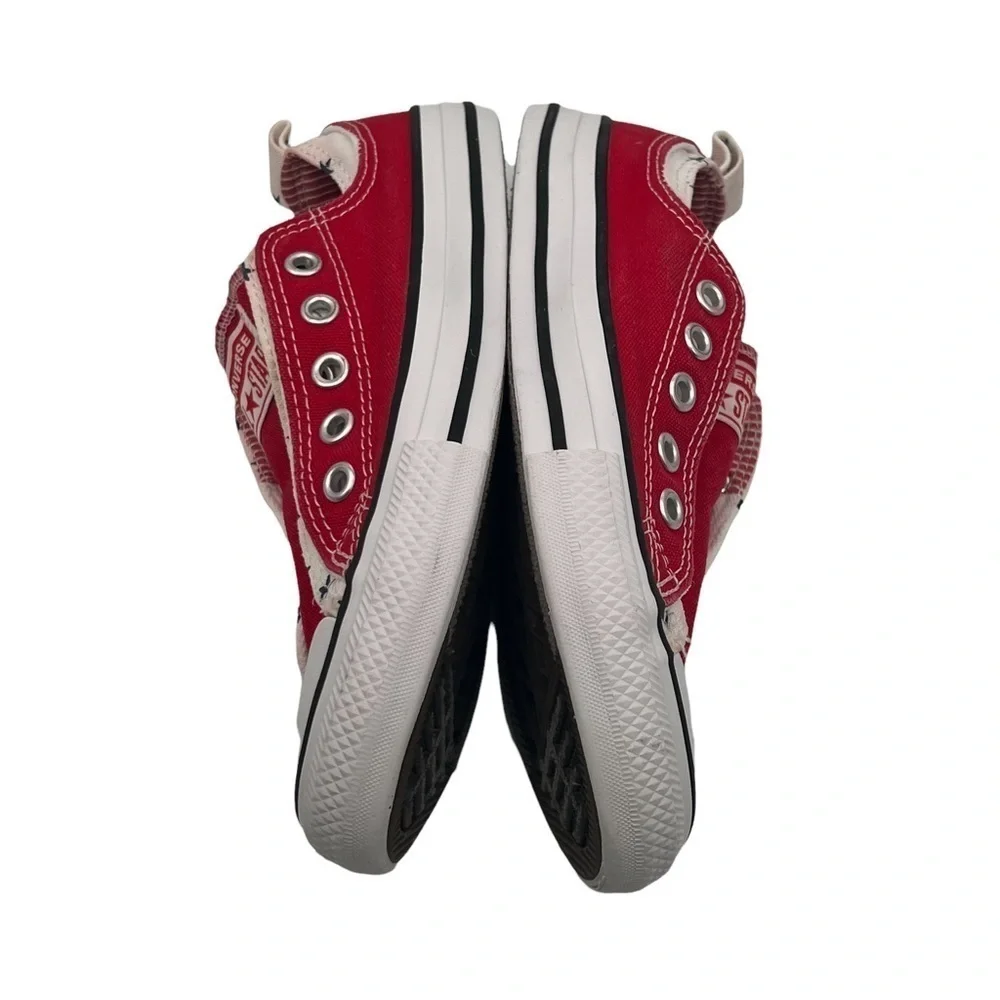 Converse All Star Double Layer Red White Blue Stars Sneakers Size 1 Kid's